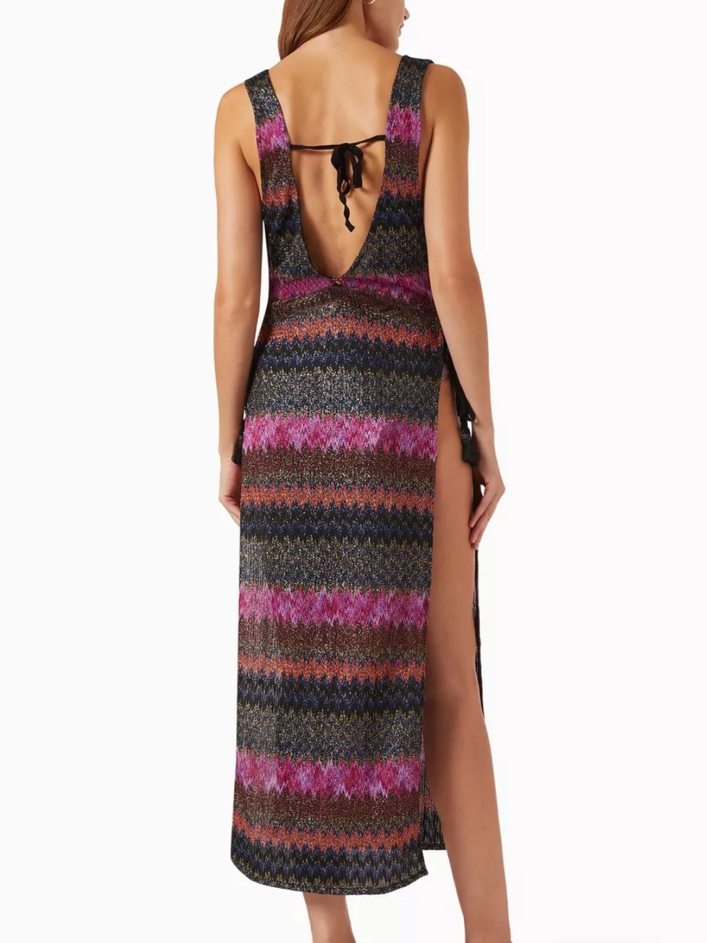 PQ Swim Pink Ariel Joy Midi Coverup in Shimmer Lace